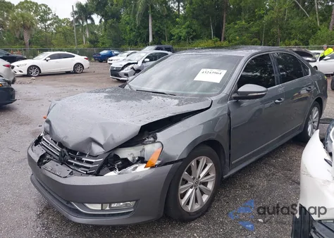 2012 Volkswagen Passat 2.5L Sel Premium из США, поврежденный, VIN 1VWCP7A30CC080300